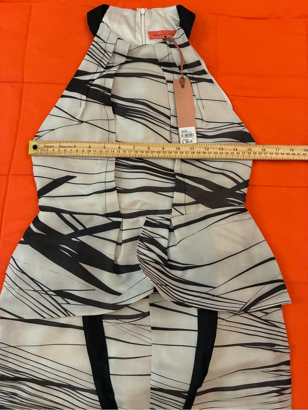 Manning Cartell Dress Womens 8 Irregular Stripe Silk Organdy Dress — image 5 of 7